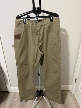 Wrangler Riggs Ripstop Work Pants Mens 36x34 Carpenter Utility Hammer Loop NWOT
